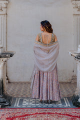 Skirt Duppatta in Grey Colour sasyafashion