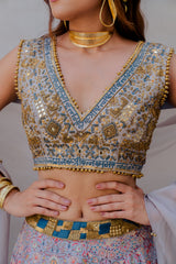Skirt Duppatta in Grey Colour sasyafashion