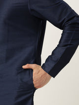 Classic Blue Formal Nehru Jacket Set