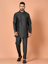 Short Kurta With Pant in Black Colour