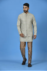 Kurta Jacket Set in Multicolour