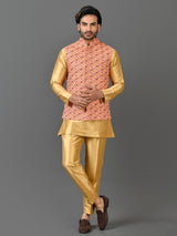 Kurta Jacket Set in Multicolour