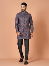 Kurta Jacket Set in Multicolor
