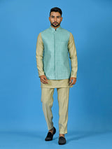 Designer Kurta Jacket Set In Multicolor