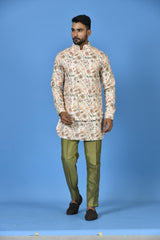 Kurta Jacket Set in Multicolour
