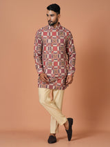 Kurta Jacket Set in Multicolour