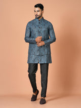 Kurta Jacket Set in Multicolour