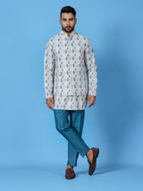 Kurta Jacket Set in Multicolour