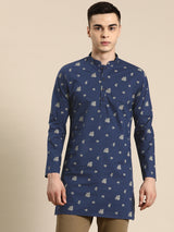 Navy Elegance Kurta Set