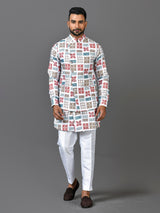 Designer  Kurta Jacket Set In Multicolour