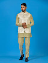 Designer Kurta Jacket Set In Multicolor