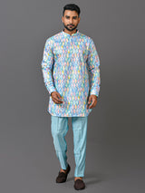 Short Kurta With Pant in Multicolor
