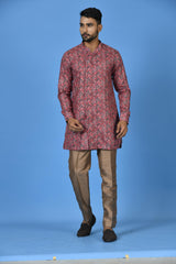 Short Kurta With Pant in Multicolor