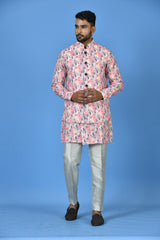 Kurta Jacket Set in Multicolor