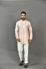 Short Kurta With Pant in Multicolor