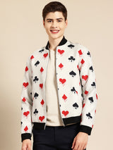 Card Suit Bomber Jacket