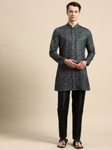 Trendy Blue Cotton Kurta Set