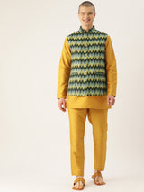 Lively Palette Silk Kurta Set -