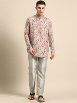 Warm Light-Brown Cotton Kurta Set