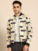 Color Block Striped Jacket