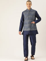 Vibrant Silk Blend Kurta Set