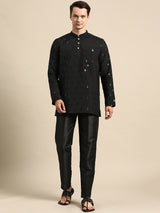 Timeless Black Cotton Kurta Set