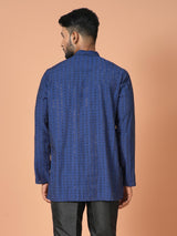 Short Kurta With Pant in Blue Colour