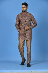 Kurta Jacket Set in Multicolour