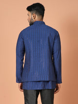 Kurta Jacket Set in Multicolour