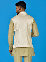Designer Kurta Jacket Set In Multicolor