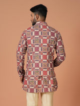 Kurta Jacket Set in Multicolour