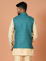 Kurta Jacket Set in Multicolour
