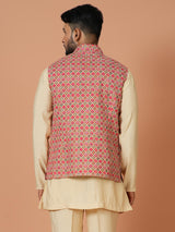 Kurta Jacket Set in Multicolour