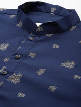 Navy Elegance Kurta Set