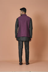 Kurta Jacket Set in Multicolour