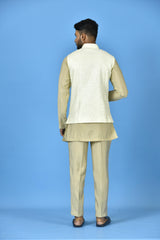 Designer Kurta Jacket Set In Multicolor