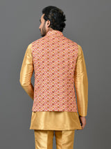 Kurta Jacket Set in Multicolour