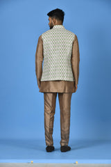 Kurta Jacket Set in Multicolour
