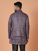 Kurta Jacket Set in Multicolor