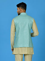 Designer Kurta Jacket Set In Multicolor