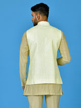 Designer Kurta Jacket Set In Multicolour