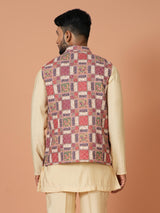 Kurta Jacket Set in Multicolour