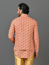 Kurta Jacket Set in Multicolour