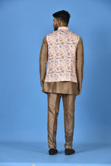 Kurta Jacket Set in Multicolour
