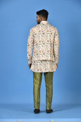 Kurta Jacket Set in Multicolour