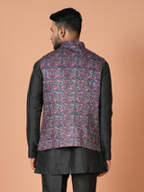 Kurta Jacket Set in Multicolour