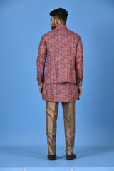 Kurta Jacket Set in Multicolour