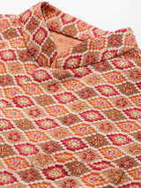 Elegant Multicolour Traditional Nehru Jacket Set