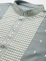 Light Blue Muslin Cotton Kurta Set