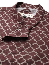 Royal Maroon Cotton Kurta Set